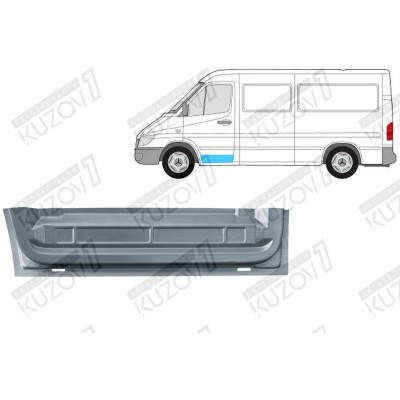 Дверь Передняя (левая) Нижняя Klokkerholm для Mercedes Sprinter 2000-2006 - фото