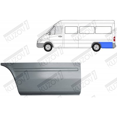 Крыло Заднее (левое) Задняя Часть Klokkerholm для Mercedes Sprinter 1995-2000 - фото